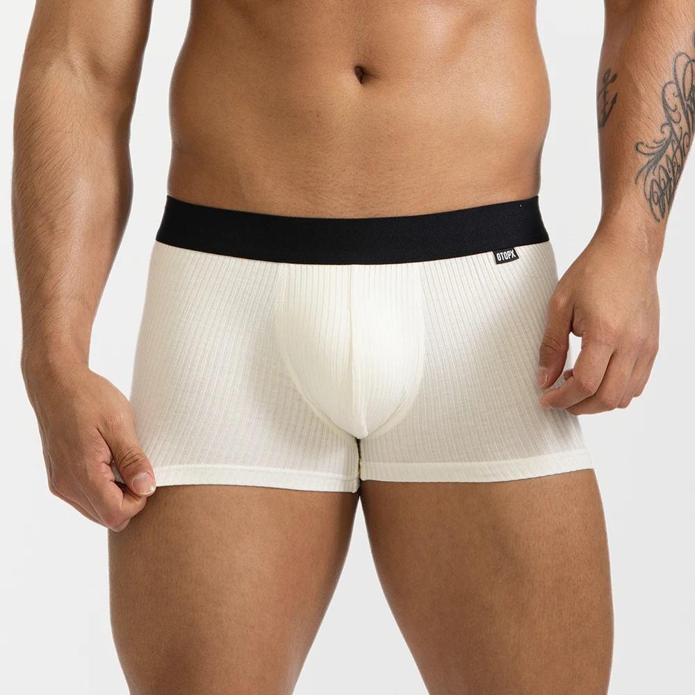 High Quality Boxer Shorts Underpants Man Fashion Soft Mens Boxers Panties U Convex Pouch Shorts Breathable Sexy Male Underwear