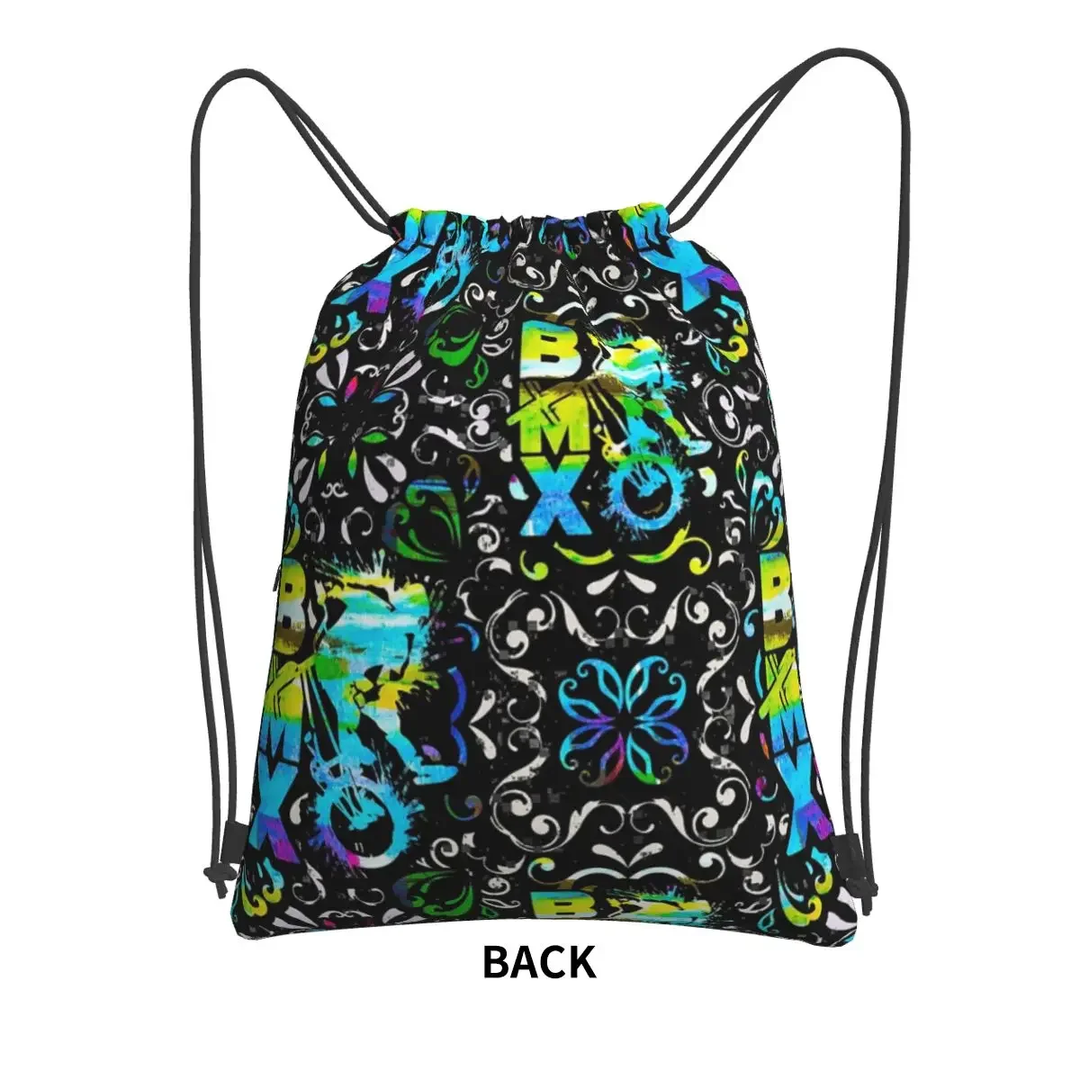 Bmx Apparel Bmx Freestyle Pattern Backpacks Drawstring Bag Drawstring Bundle Pocket Shoes Bags For Travel Sport Man Woman