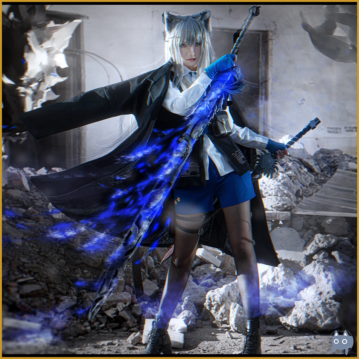 

COS-KiKi Game Arknights Texas The Omertosa 3.5 Anniversary Battle Suit Cosplay Costume Gorgeous Uniform Halloween Party Outfit