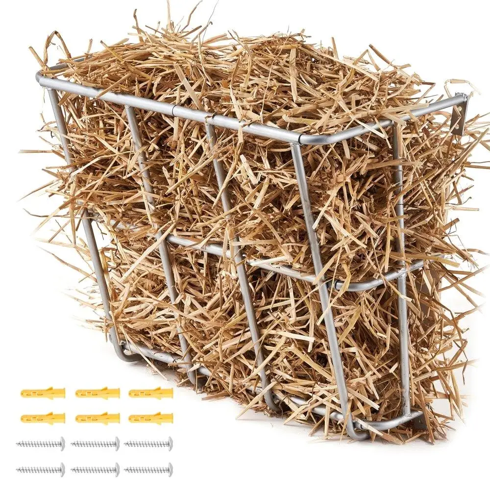 

Livestock Hay Feeder 18.5 Gallon Wall Mount Goat Hay Rack for horses