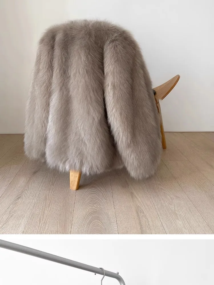 2025 الملابس النسائية معطف الفرو الصناعي شتاء جديد 1116