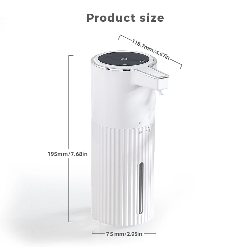 جديد الحائط موزع الصابون الأوتوماتيكي رغوة غسالة اليد الذكية 400 مللي السائل قابلة للشحن الحمام التعريفي الاستشعار