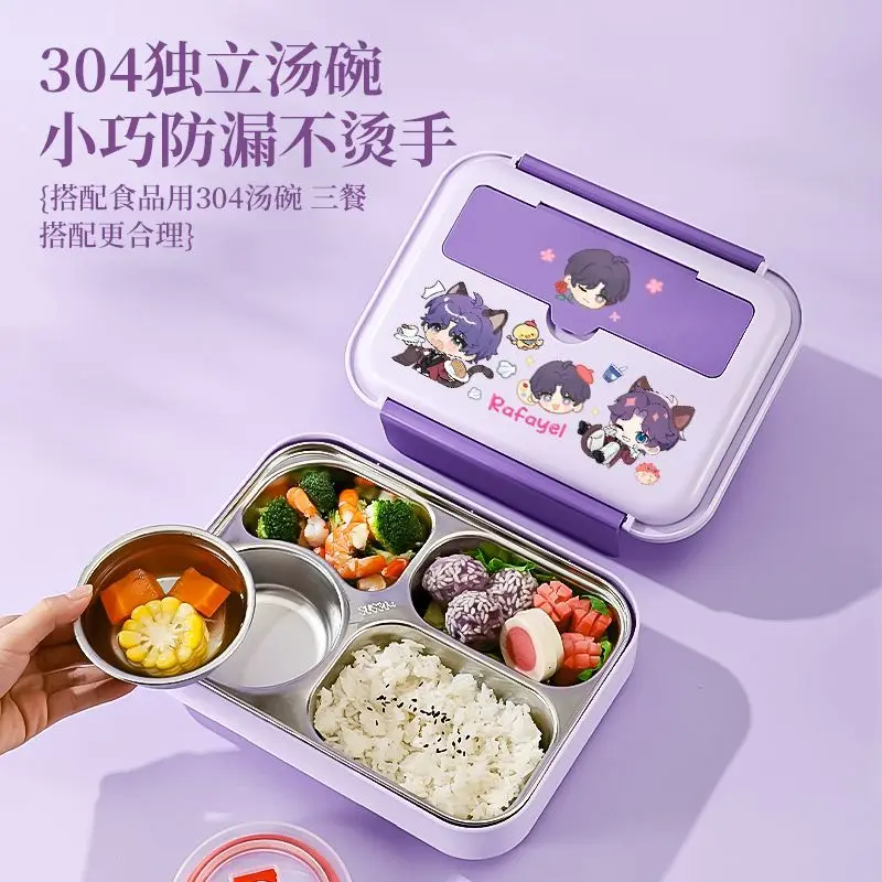 Love and Deepspace Stainless Steel Large Capacity Lunch Box Cute and Stylish Plastic Bento Box Gift for Men and Women Office view 2