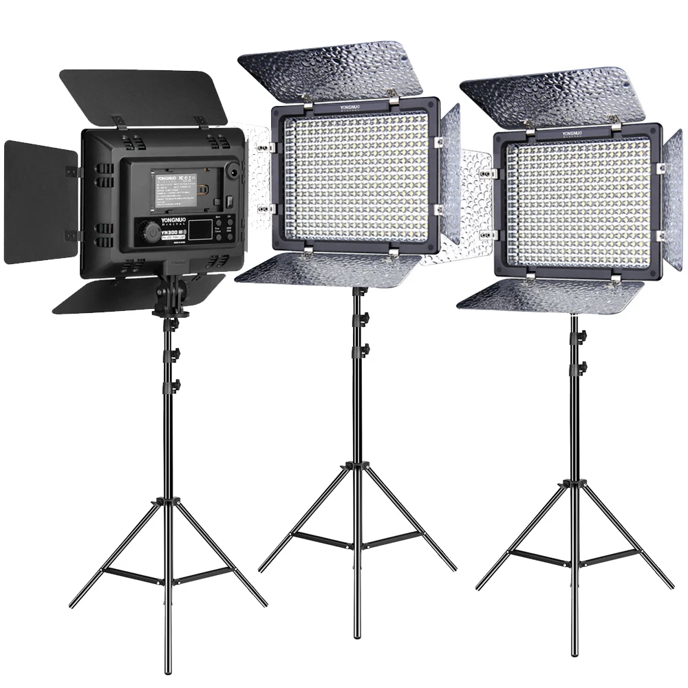 

YONGNUO YN300 III LED Camera Video Light Photography Panel Lamp Continuous Adjustable Color NPF Battery Charger for Camera Vlog