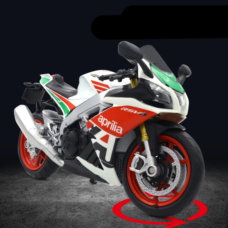 1:12 Aprilia RSV4 Alloy Racing Motorcycle Model Simulation Diecast Metal Cross-Country Motorcycle Model Collection Children Gift