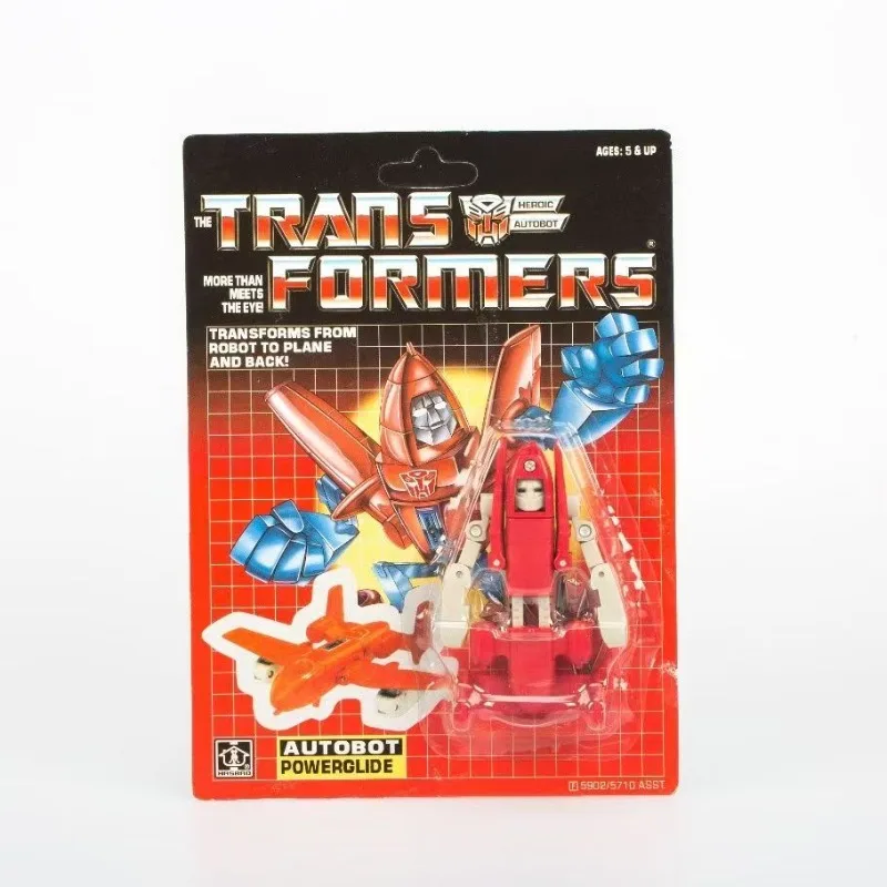 In stock Transformers toys US version G1 84-86 KO Powerglide Model Robot Collection Action Figure Toy Gift Hobby