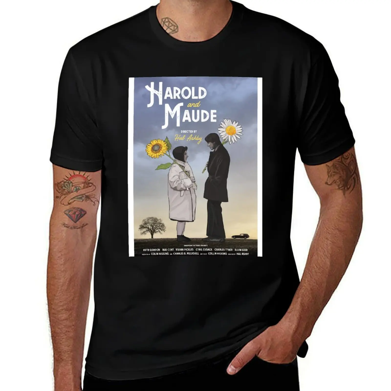 Harold and Maude alternative movie poster T-Shirt Durable Work Wear T-Shirt