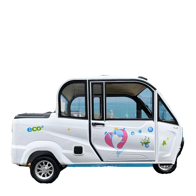 

Electric tricycle household with shed adult transportation lady pick-up and drop-off children national standard battery car