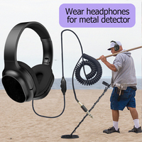 Metal Detector earphone Professional Metal Detector such as MD-6250 TX-850 Headphone Round hole Metal Detector headset