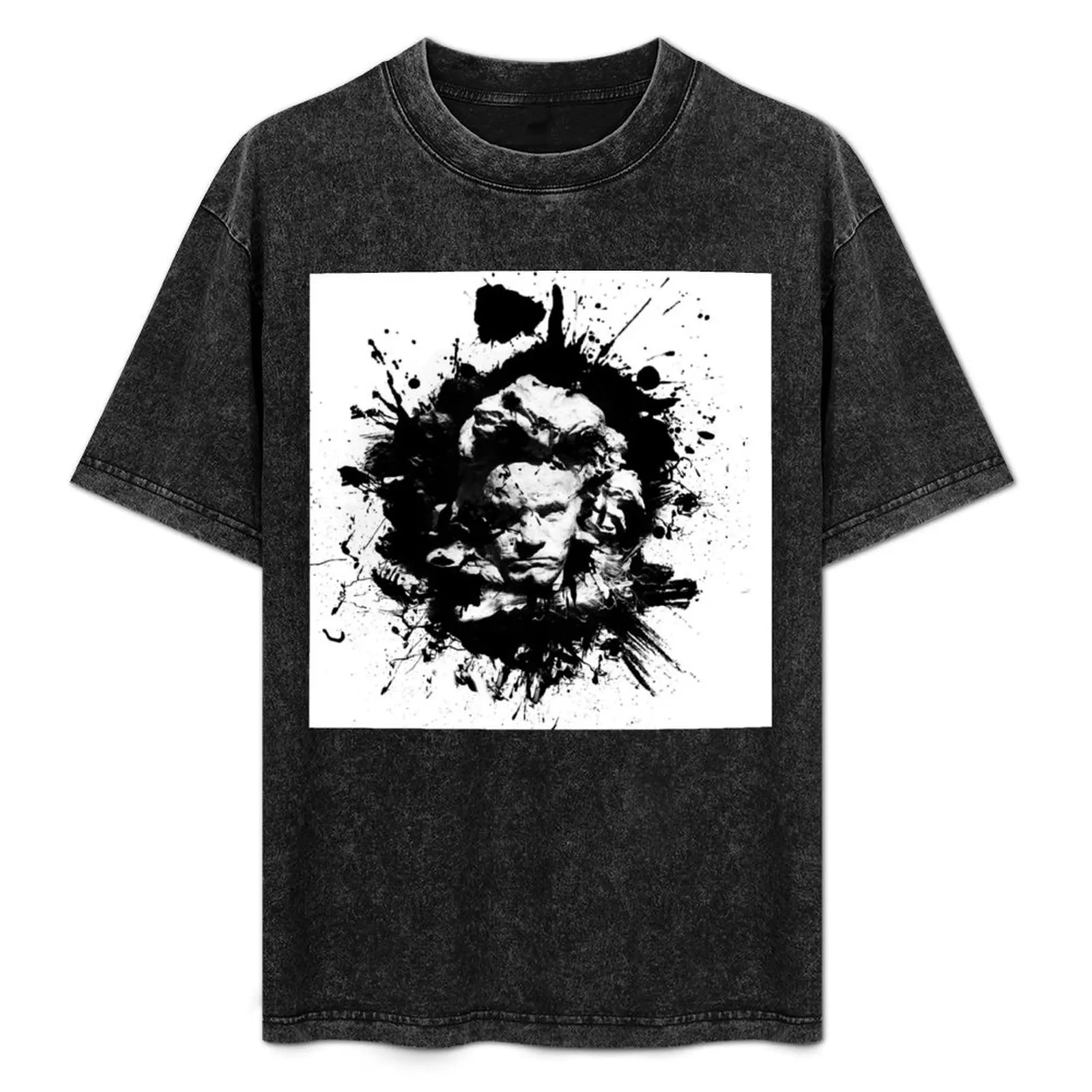 

Ludwig van Beethoven T-Shirt Basic Solid Color Short Sleeve Cotton Top