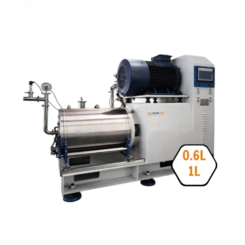 0.6L 1L Sand Ball Ceramic Bead Milling Machine RNA Extraction Grinding Micron Paint Color Battery Horizontal Sand Mill