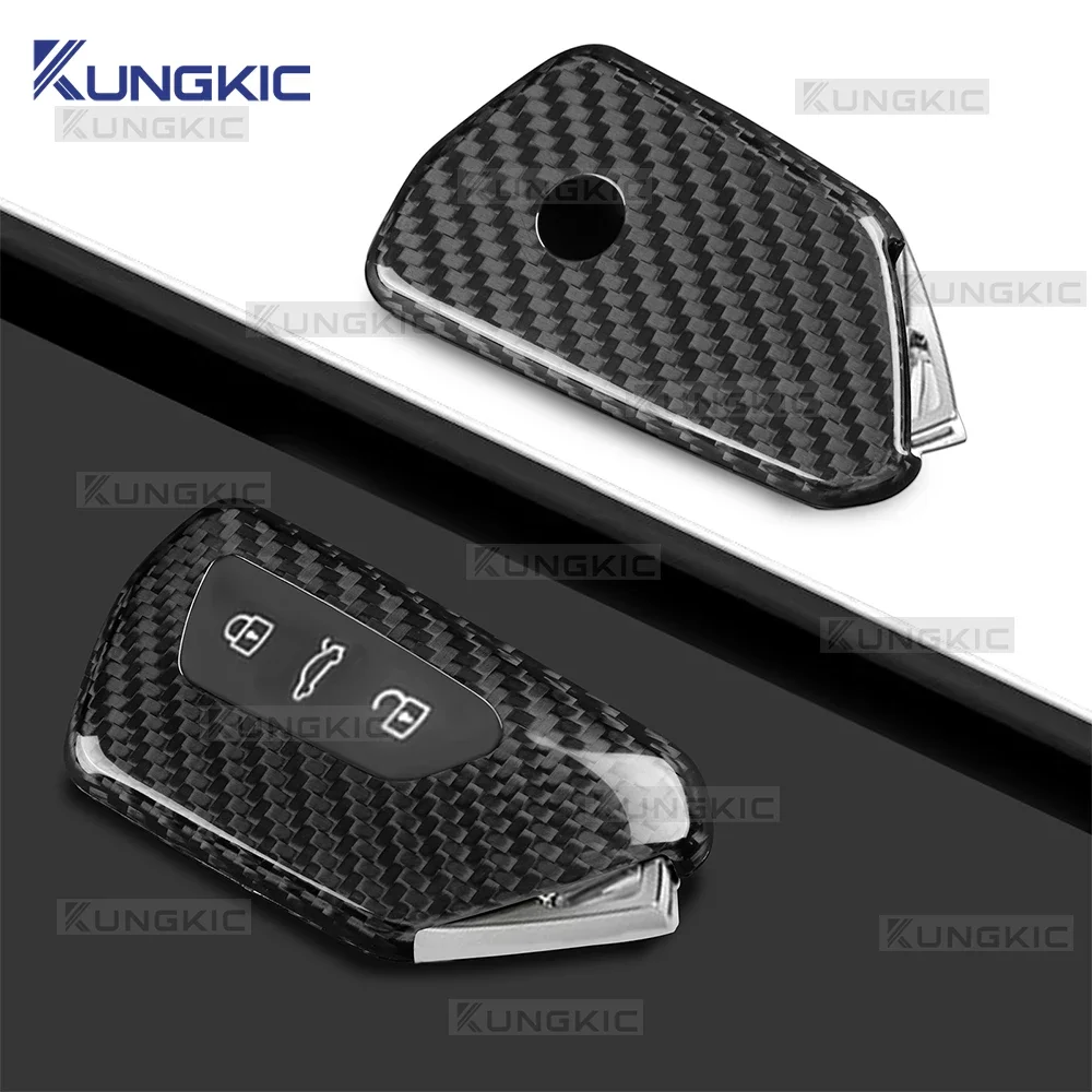 Funda de Fibra de Carbono para Llave Remota de SEAT Ibiza/Arona/Leon MK4/Cupra Leon, Compatible con Cupra Formentor 2020 2021 2022 2023 2024 2025 2026