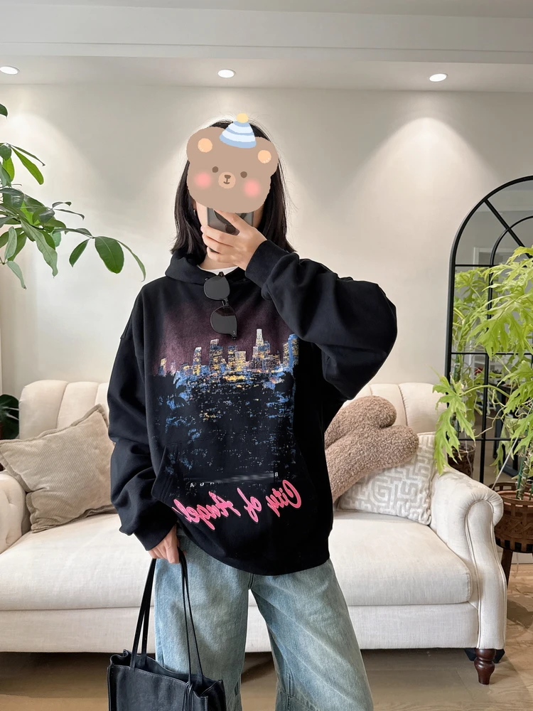 

YN Paris Los Angeles Faionable Couple Hoodie Sweater Cotton Long Sve Street Sle Loose Fit Capri Pants Autumn 2025