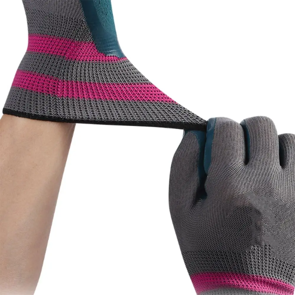 قفازات عمل مقاومة للاهتراء، قفازات حماية العمل غير قابلة للانزلاق، قفازات مطاطية للإطارات الصناعية المقاومة للماء #4