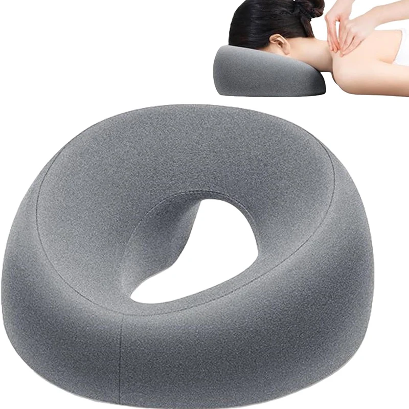 

Ergonomics Lying Down Pillow Memory Foam Breathable Head Rest Support Pillow Body Massage Face Rest Pillow For Beauty Salon