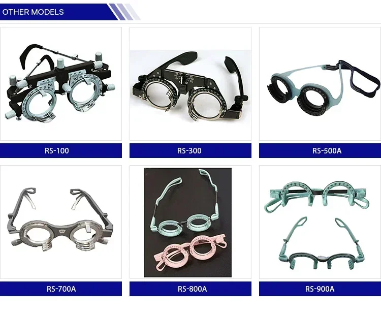

RS-T4880 China ophthalmic universal optometry titanium optical trial frame Hot sales