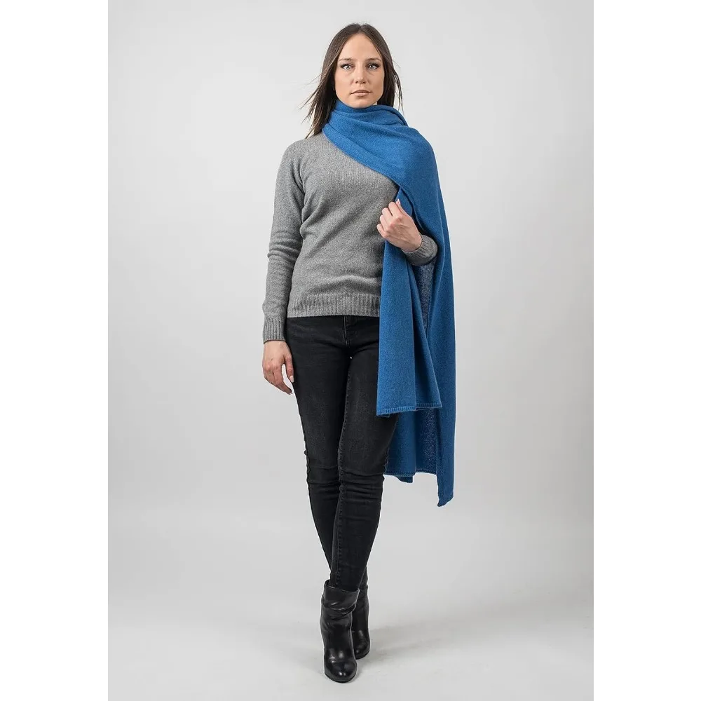 100% Recycled Cashmere Stole - Italian Crafted - Women's One Size - Eco-Friendly Luxury Fashion Accessory