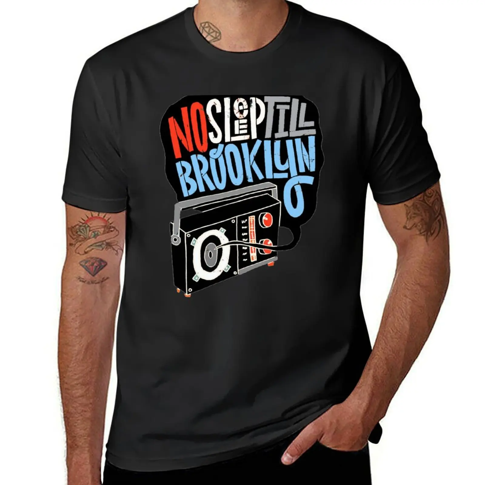 No Sleep Til Brooklyn T-Shirt tees boys animal print sweat mens graphic t-shirts pack