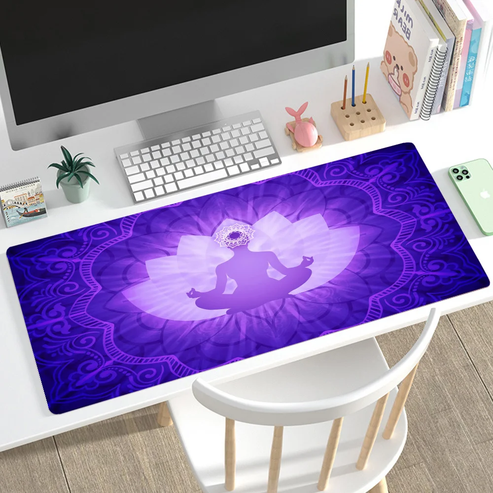 

The Mandala Chakra Yoga Mousepad Mouse Mat Desk Mat With Pad Gaming Accessories Prime Gaming XXL Keyboard Pad Padding Mat