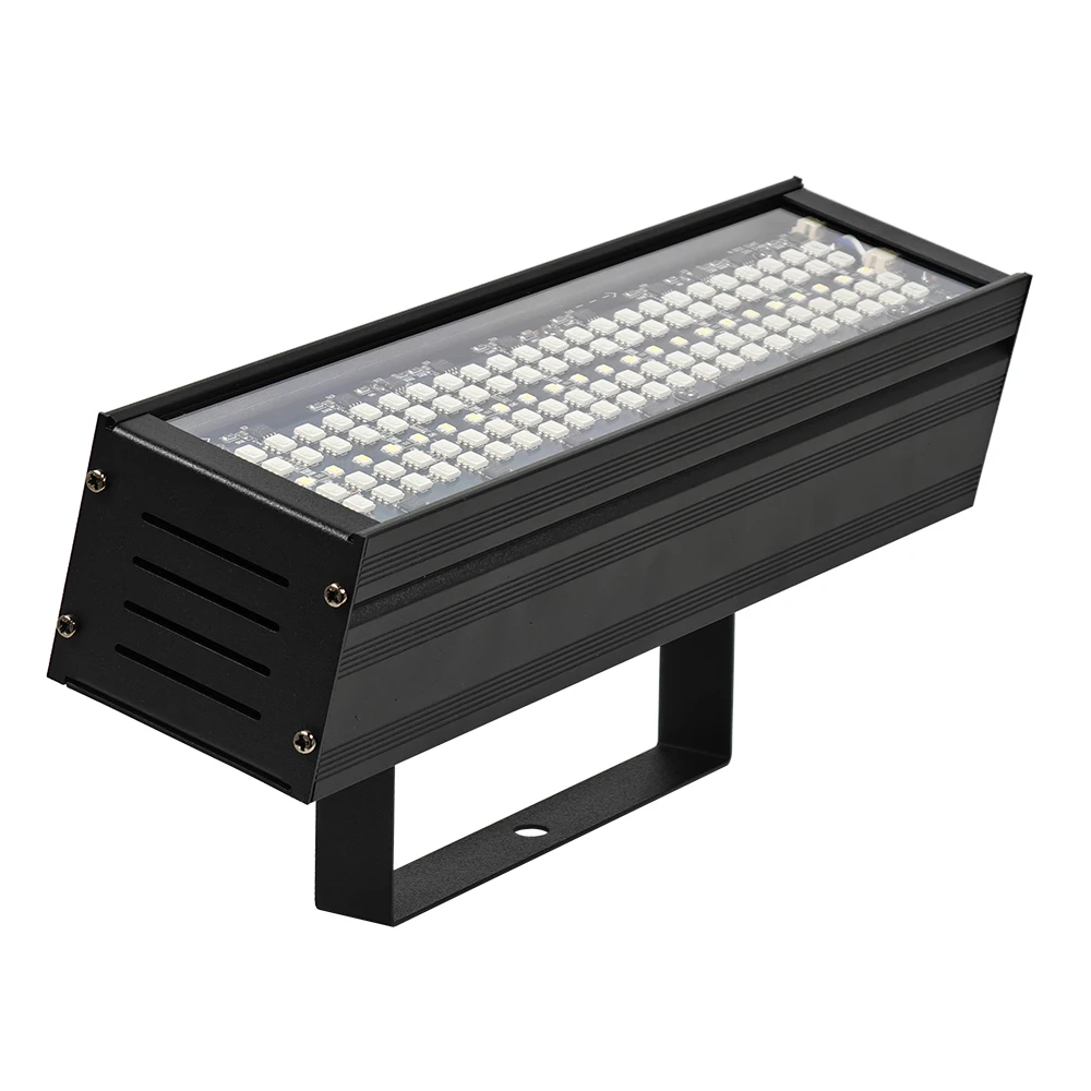 60 واط RGB + W كامل اللون ضوء إحترافي مع جهاز التحكم عن بعد المرحلة فلاش مصباح DMX512 بار ديسكو تأثير الحفلات الإضاءة