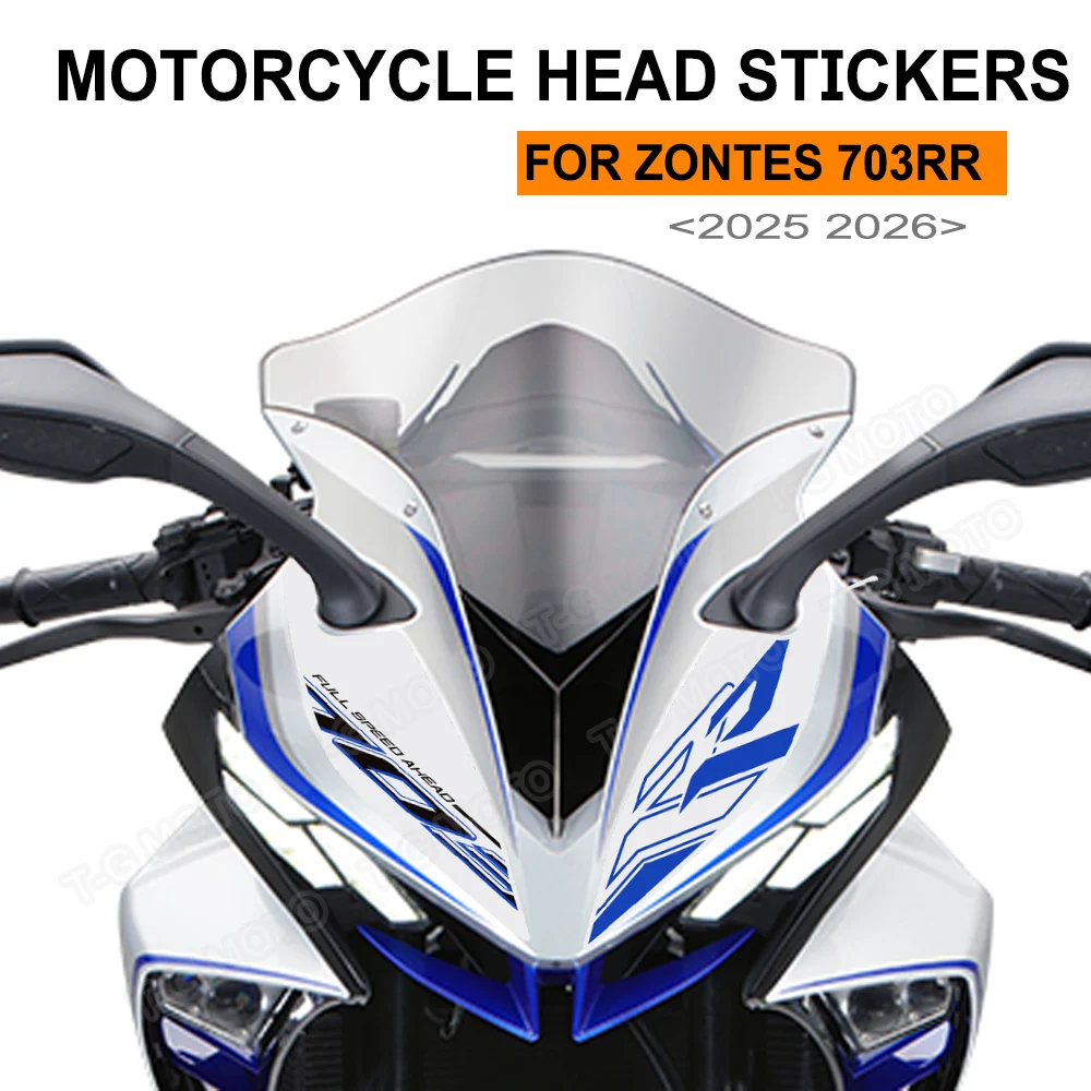 

2025 2026 Motorcycle For Zontes 703RR 703 RR Tank Pad Protection Stickers Decals Fairing Front Fender Sticker