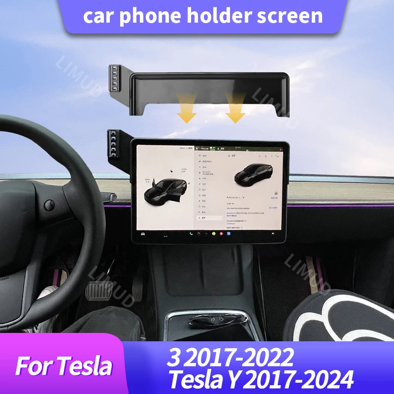 Auto-Handyhalterung für Tesla 3 2017-2022 und Tesla Y 2017-2024 Zubehör