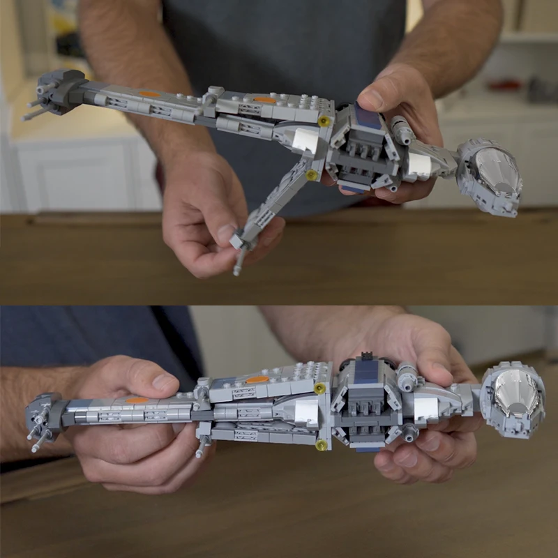 Classic Movie Space War B-Wing Fighter 704pcs MOC-194292 Building Blocks Model Toy Eco Friendly Bags Packaging Holiday Gift