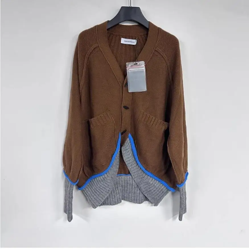 

New Men Luxury Winter kiko kostadinov Striped Gentleman Knit Casual Sweaters Cardigans Coats US Size High Quality #E103