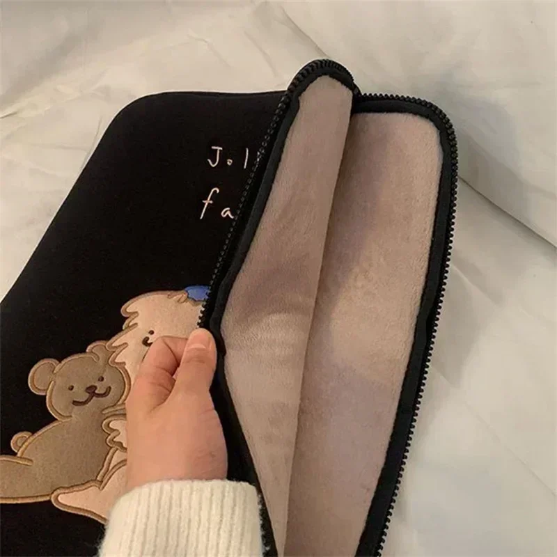 Leuke Cartoon Laptop Tablet Binnentas Tas voor Ipad Pro 10.5 11 12.9 Air 1 2 3 4 Sleeve Pouch voor Macbook Ipad 9.7 10.2 10.9 Inch