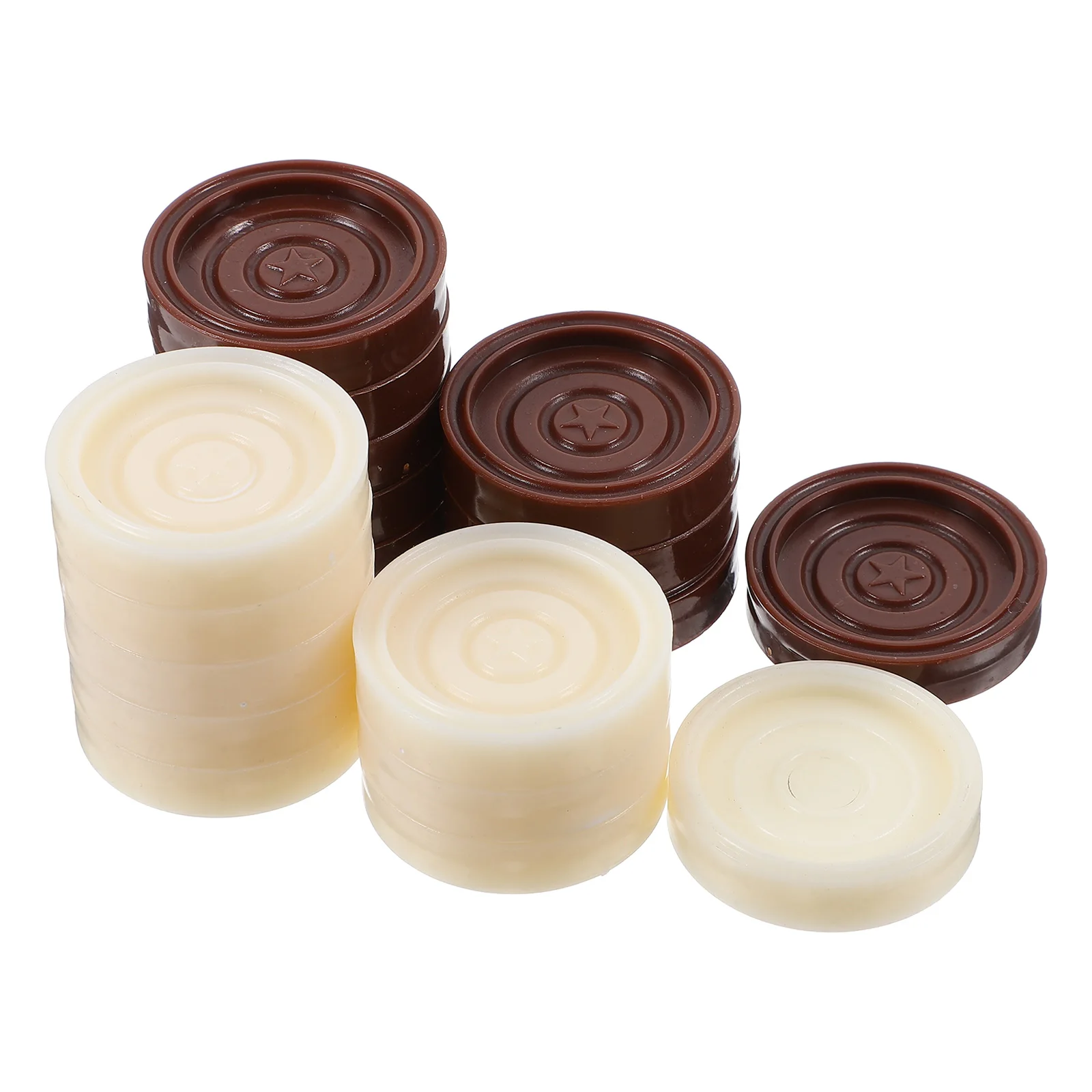 

24 Pcs Checked Checker Accessories Chess Replacement Chessboard Portable for Game Abs Plastic Checkers