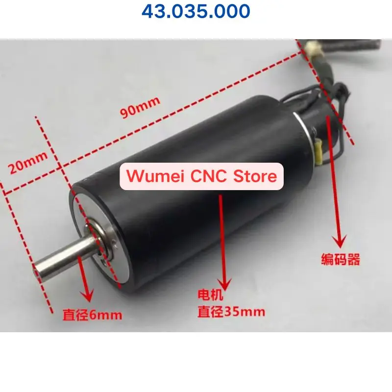 Second-hand test OK 43.035.000 DC servo motor RE35 with encoder