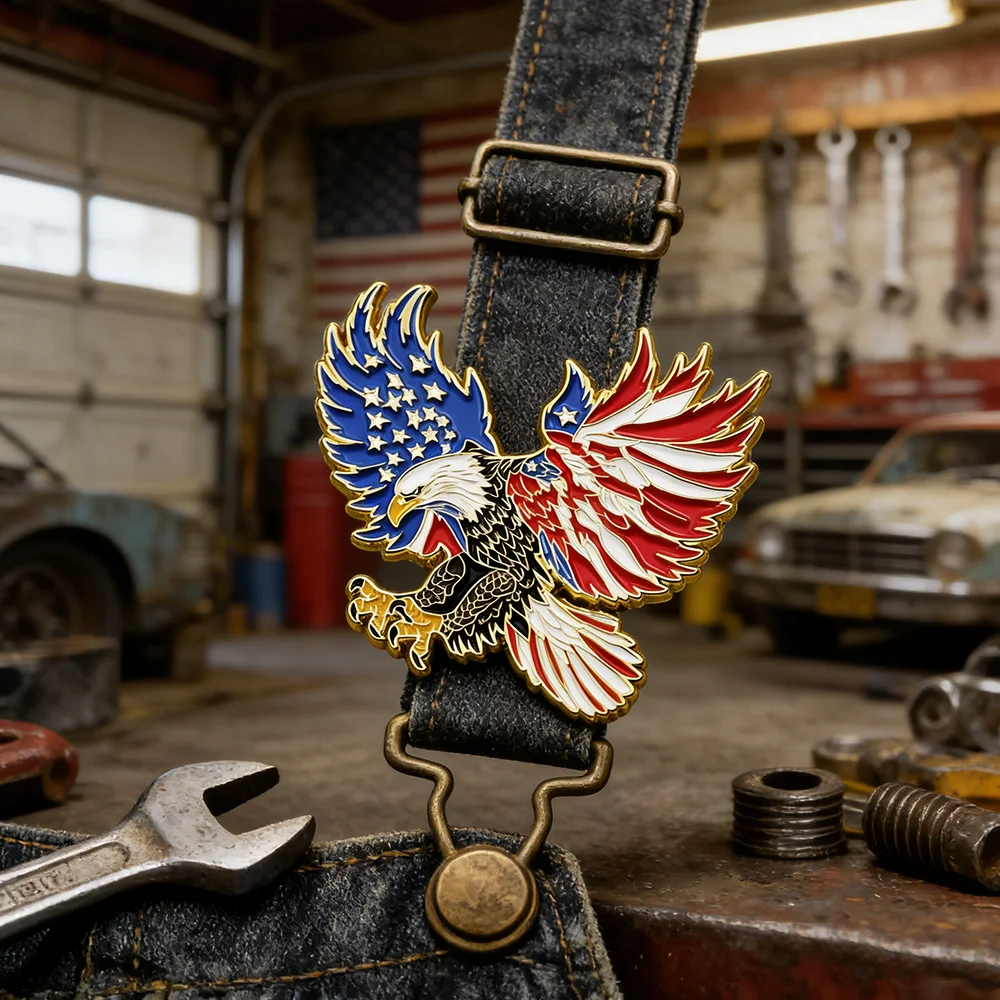 Weißkopfseeadler Amerikanische Flagge Emaille-Brosche USA Patriot Unabhängigkeitstag Feier Anstecknadel Nationaler Stolz Abzeichen Schmuck Geschenk – Detail 11