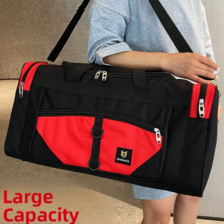 Bolso de viaje de mano para hombre Bapa, ropa de exterior de gran capacidad, bolso de viaje de negocios, bolso de tela de buey, bolso deportivo plegable