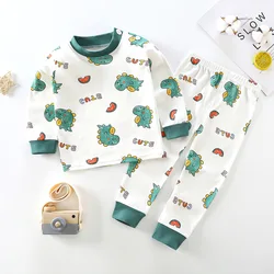 Spring Autumn Children Pajamas Set Kids Baby Girl Boys Underwear Clothing Long Sleeve Sleepwear Pajamas Sets Kids Clothing