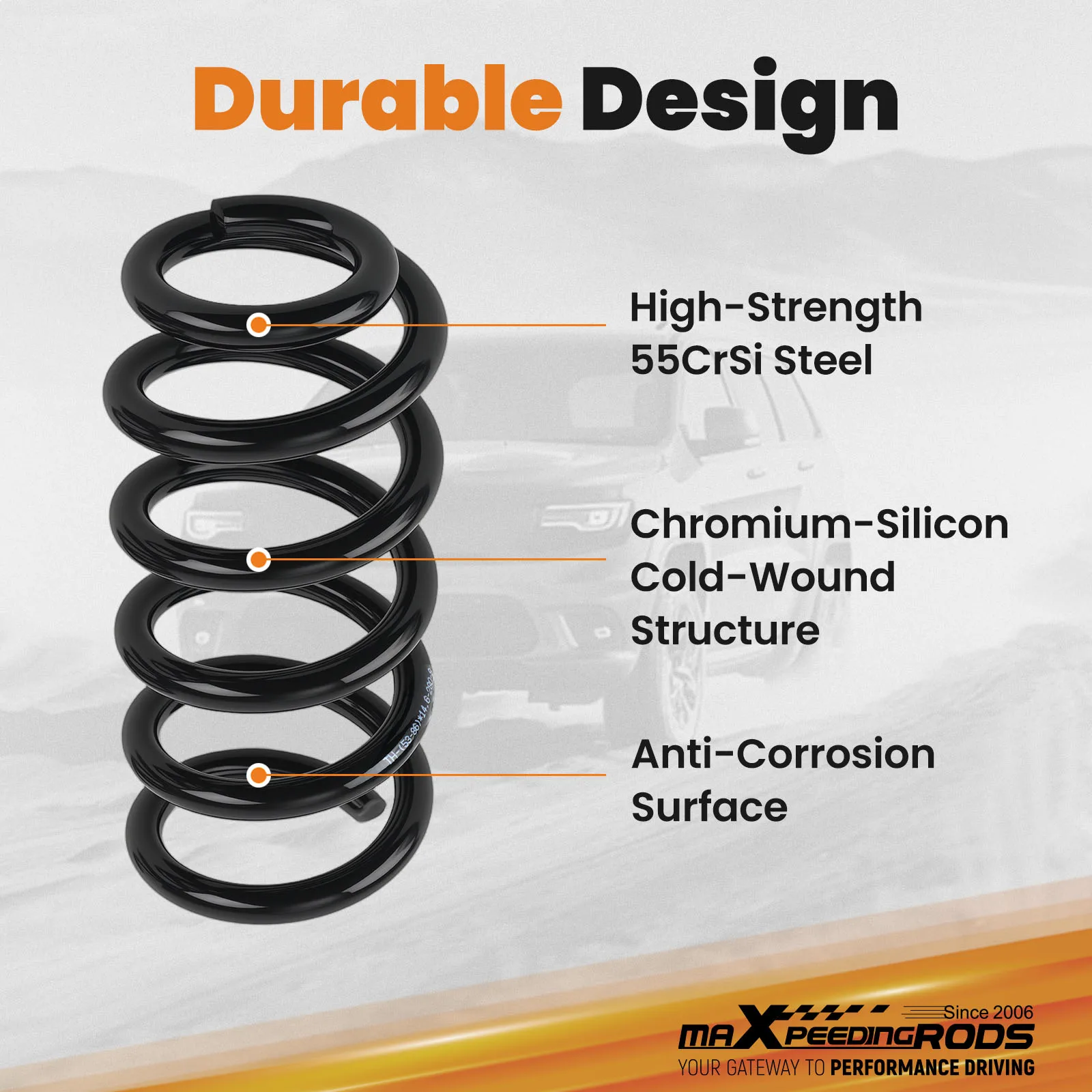 طقم خفض التعليق الأمامي مقاس 3 بوصات لسيارة Ford Ranger 2WD 1983-1997 Drop Springs