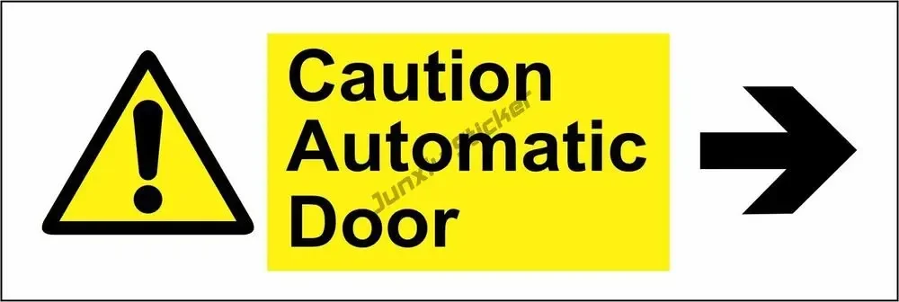 Warning Automatic Door Caution Work Decal Do Not Touch Sticker Car Notice Window Sign Stickers for Van,Taxi,Ride Decor