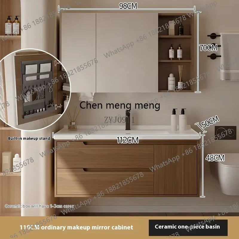 F182 Corner cabinet, wooden furniture, bathroom storage, towel rack, salon station, toilet column, sink base, floor view 4