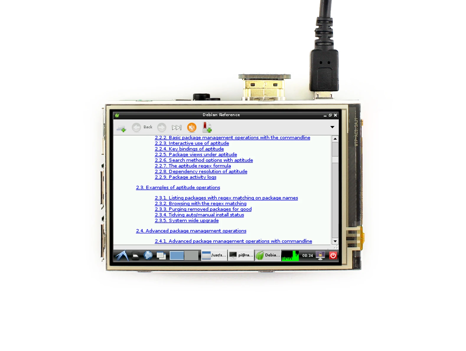 Waveshare 3.5inch Resistive Touch Screen LCD  Interface 480*320 Resolution Designed For Raspberry Pi