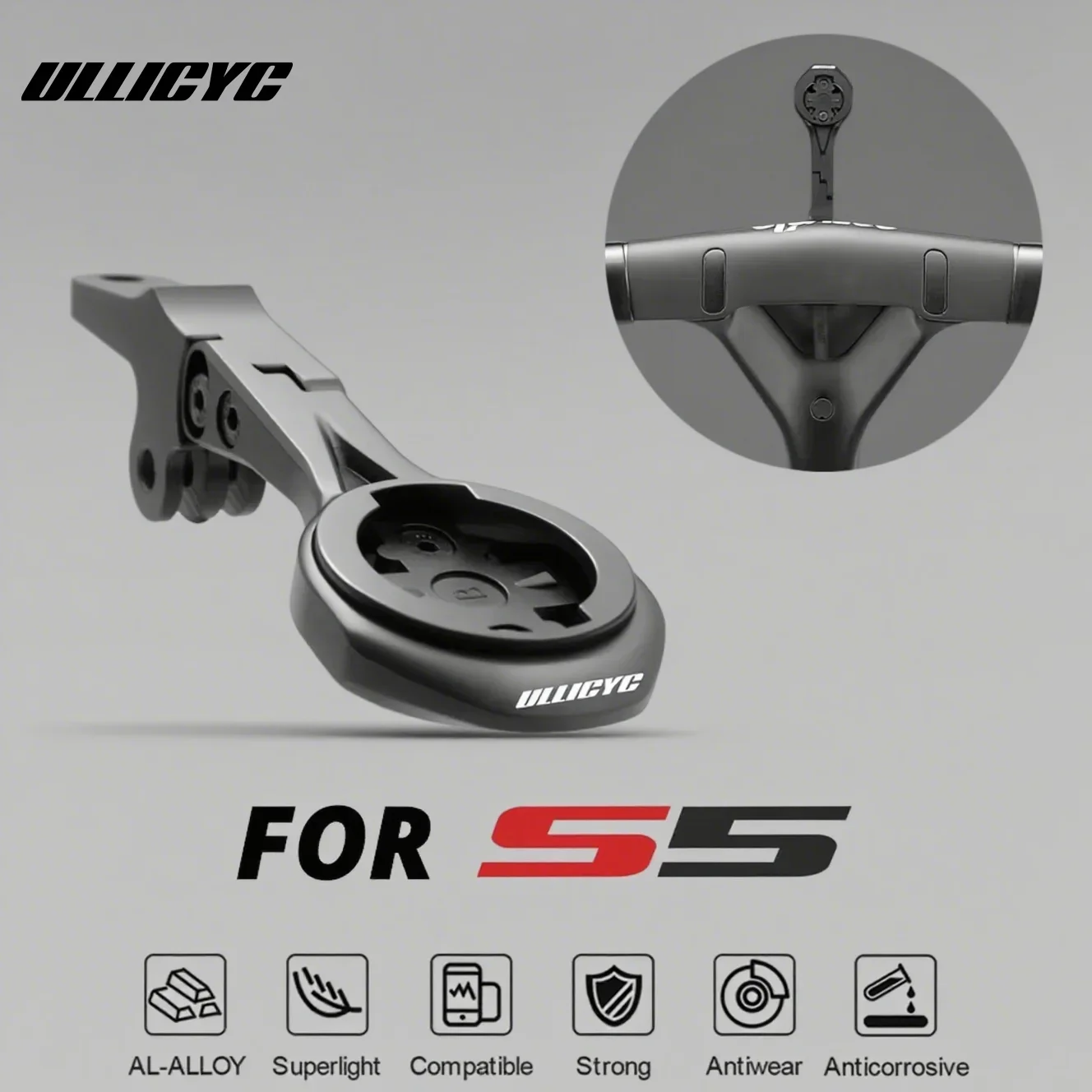 AliExpress ULLICYC Aluminum Alloy Bike Computer Mount For Cervelo S5 Handlebar Road Bike GPS Headlight Holder Bracke For GARMIN XOSS IGPSPORT