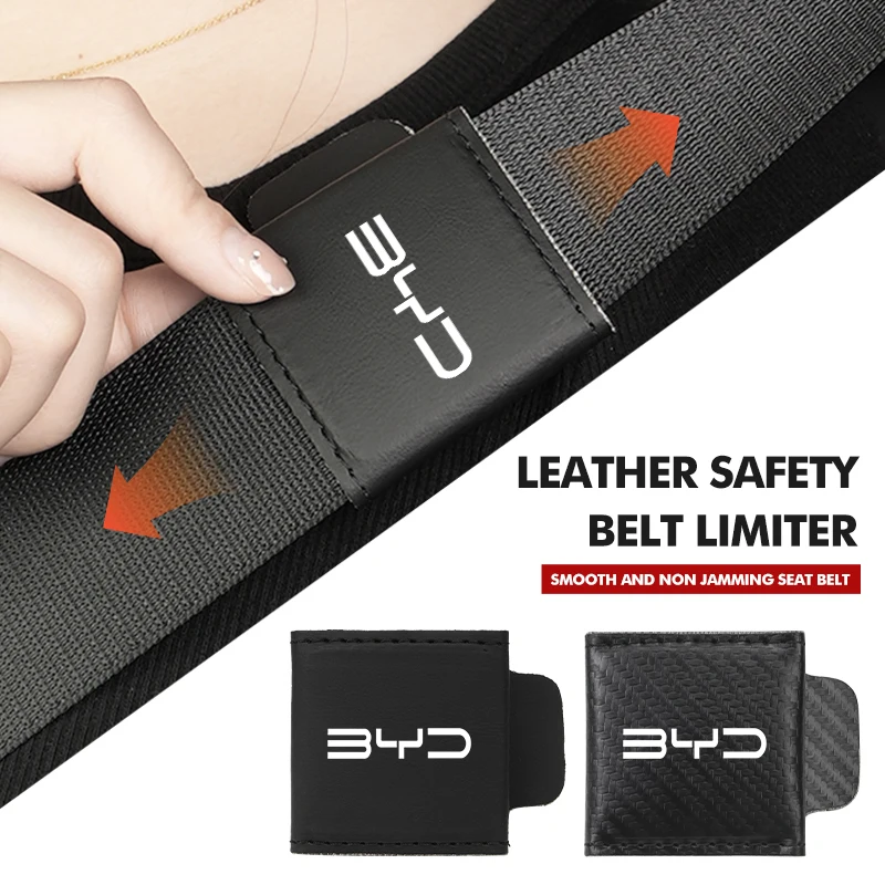 

Car Seat Belt Square Limiter Suede Cushion Pad Fixed Clip For BYD 3 Yuan F3 E6 F0 G3 I3 Plus Ea1 Song Max Tang