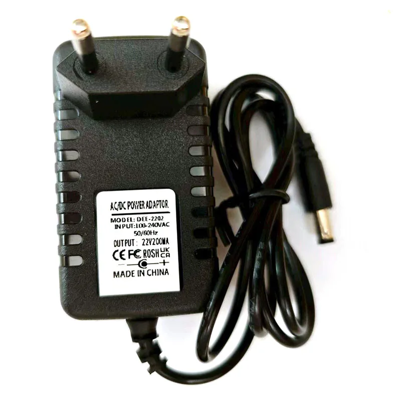 UK AU EU US Plug 22V 0.5A 1A  British DC Power Adapter Transformer DC 2M Cables 5.5*2.1MM