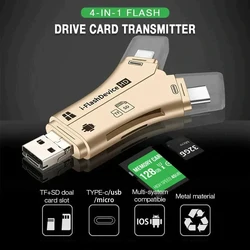 SD Card Reader for iPhone ipad Android Mac Computer Camera OTG 4 in1 Micro SD TF Memory Card Reader Trail Camera Viewer Adapter