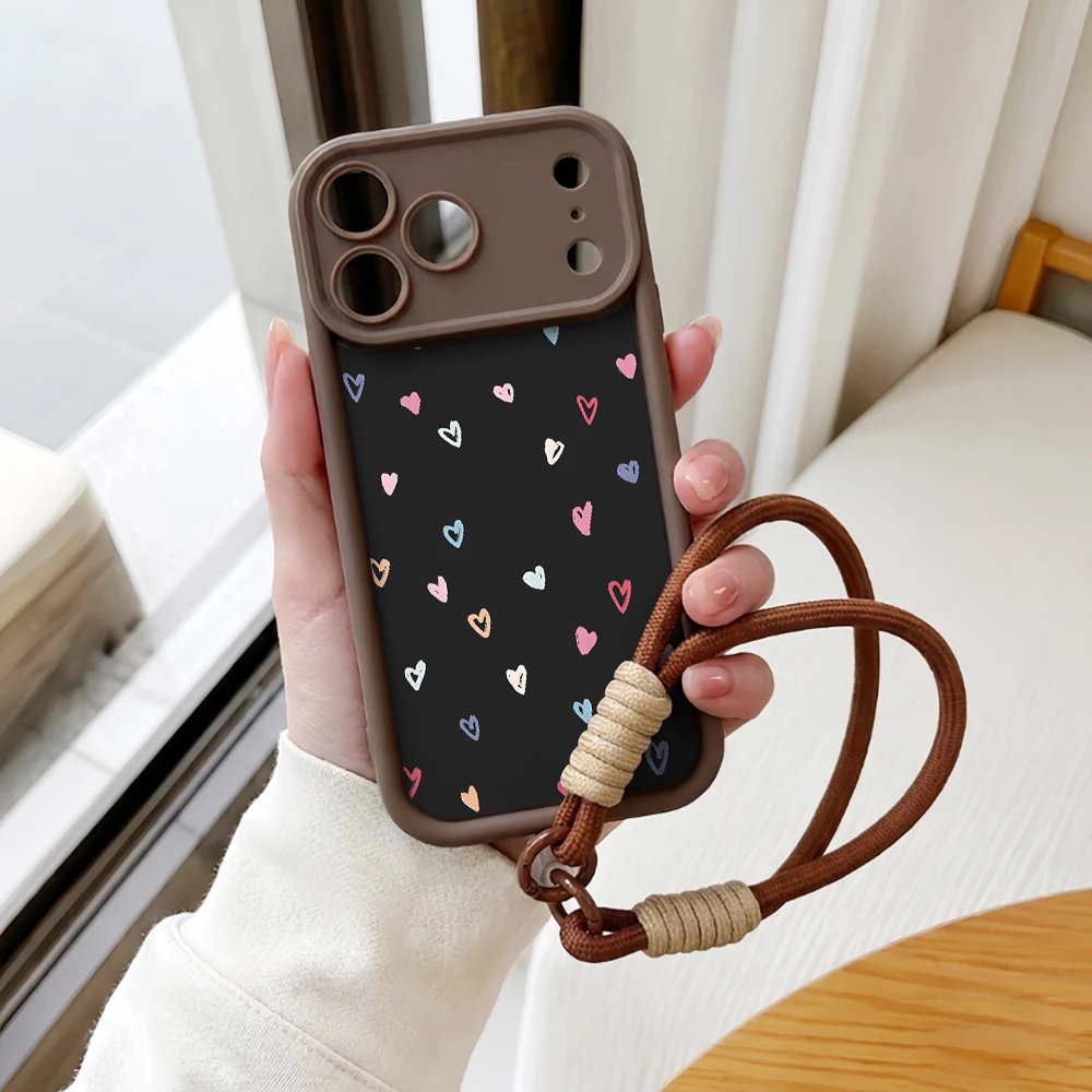 Macaron Herz Lanyard Handyhülle für Samsung Galaxy Note 20 S25 S26 Plus S24 S23 FE S25 S24 Ultra A57 A55 A07 5G Silikonhülle – Detail 6