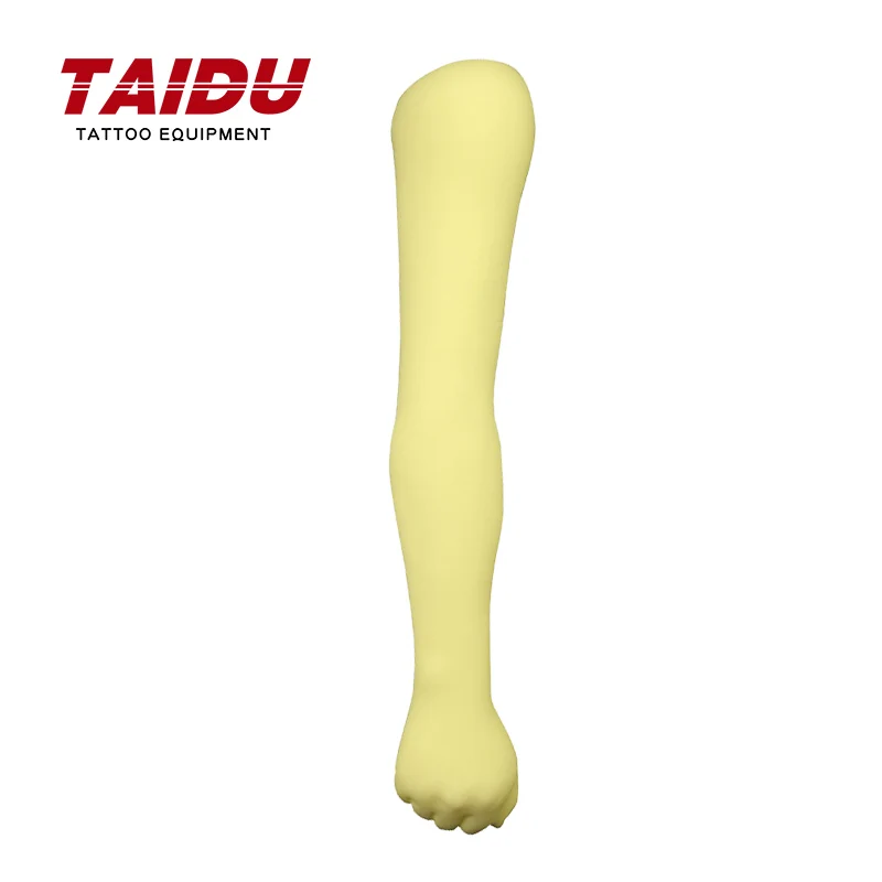 TAIDU Tattoo Silicone Practice Arm Skin Soft Foldable Tattoo Arm Sleeve Silicone For Tattoo Beginner Anti Arm Silicone Mannequin