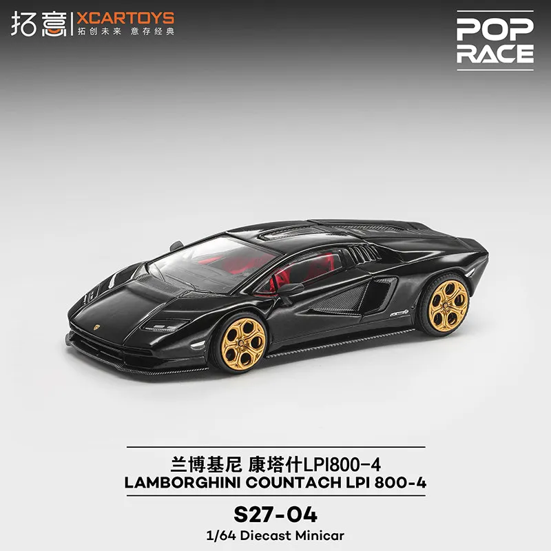 XCARTOYS Alloy simulation car model For Collector POPRACE Alloy 1/64 Lamborghini Supercar Ornament Contash LP1800-4 Racing Model