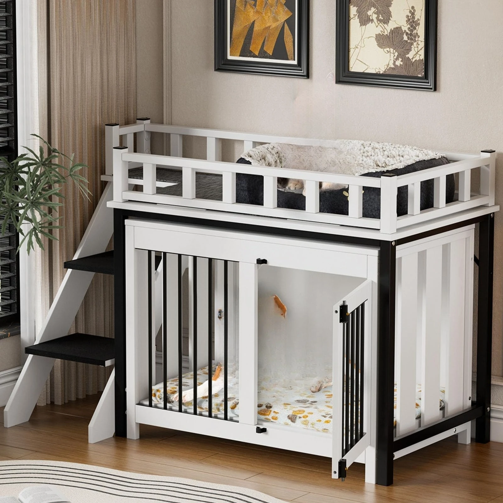 Duplex double-layer pet nest Modern simple ladder cat and dog combination
