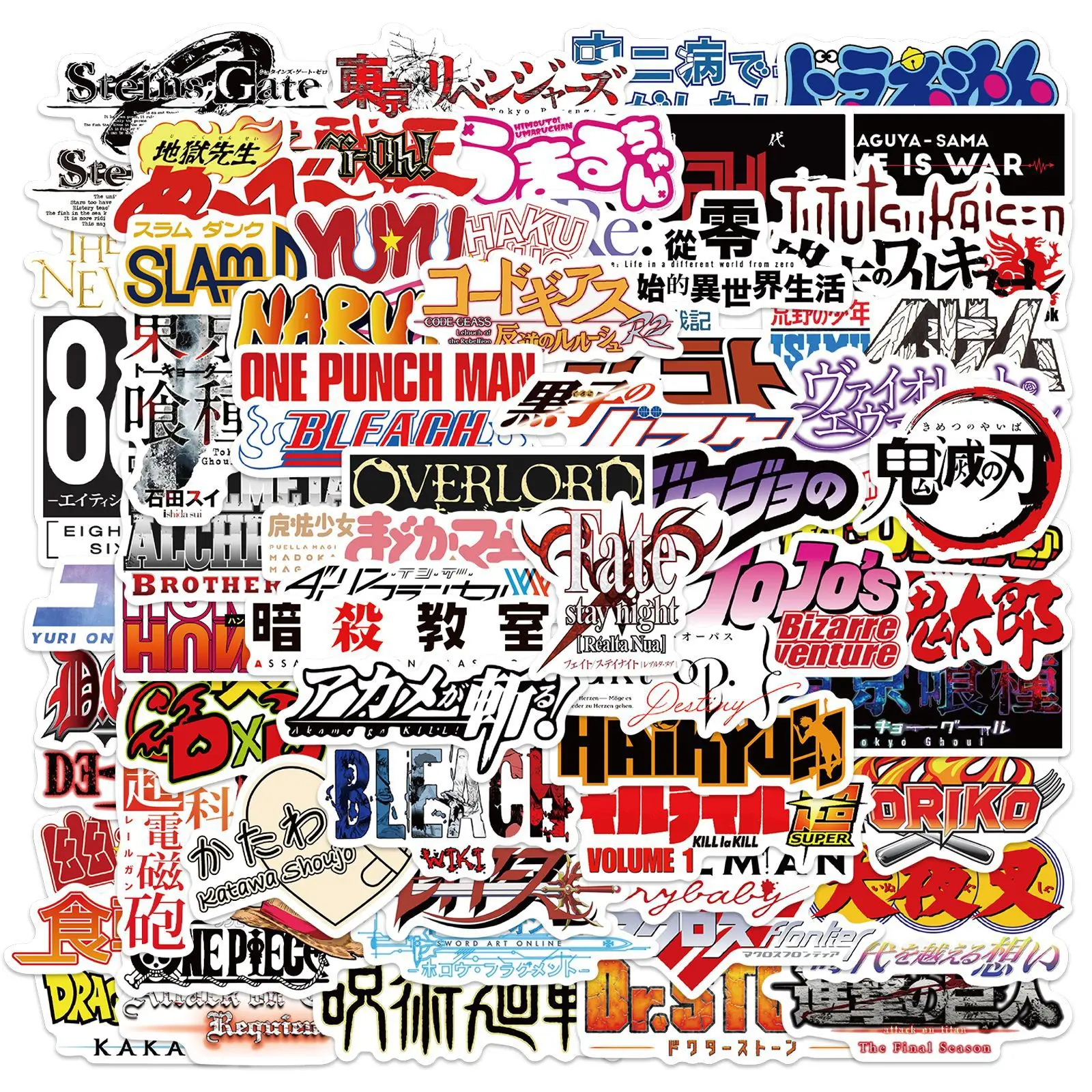 

10/30/65PCS Mix Classic Japan Anime LOGO Graffiti Stickers DIY Phone Motorcycle Luggage Bike Guitar Cool Kids Toy Decal Sticker