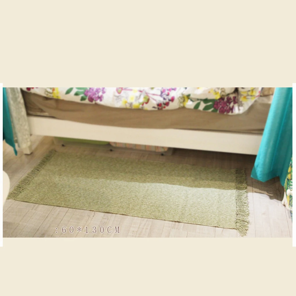 Japanese Style Absorbent Non-Slip Indoor Washable Door Floor Mat Woven Carpet Bathroom Kitchen Rug