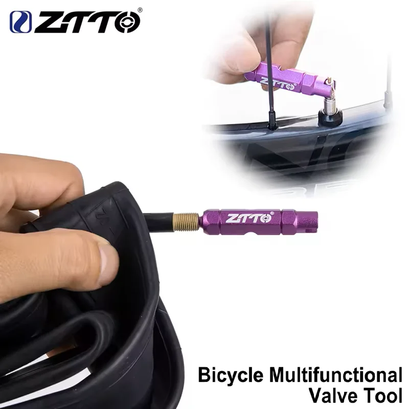 

ZTTO Multifunctional Bike Valve Core Wrench Removal Tool for Schrader Presta AV/FV Nozzles MTB Road Bike Inner Tube Value Core