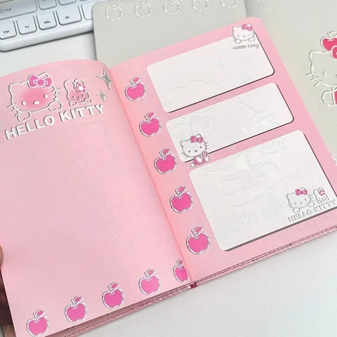 Блокнот Hello Kitty с цветными страницами для студентов — детальный вид товара